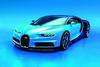 Zunanja posebnost so zelo ozki LED-žarometi, za izdelavo karoserije so uporabili ogljikova vlakna. Chiron je tudi prvi bugatti, ki ima brezžično wi-fi omrežje. Foto: Bugatti