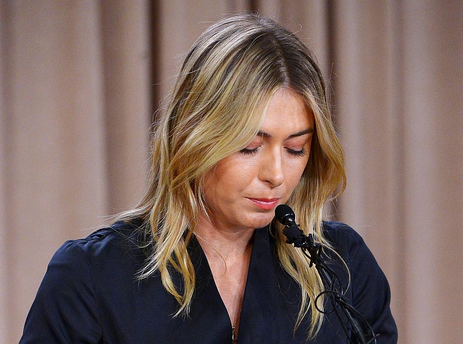 Skrušena Marija Šarapova je s sklicanjem tiskovne konference prehitela uradno objavo rezultatov dopinškega testa. Foto: Reuters