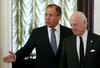 Sergej Lavrov (levo) optimistično sporoča možnost o skorajšnji razširitvi premirja tudi na Alep. Foto: Reuters