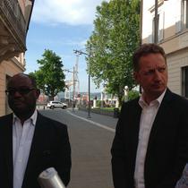 Župana Pirana in Kopra, Peter Bossman in Boris Popovič.