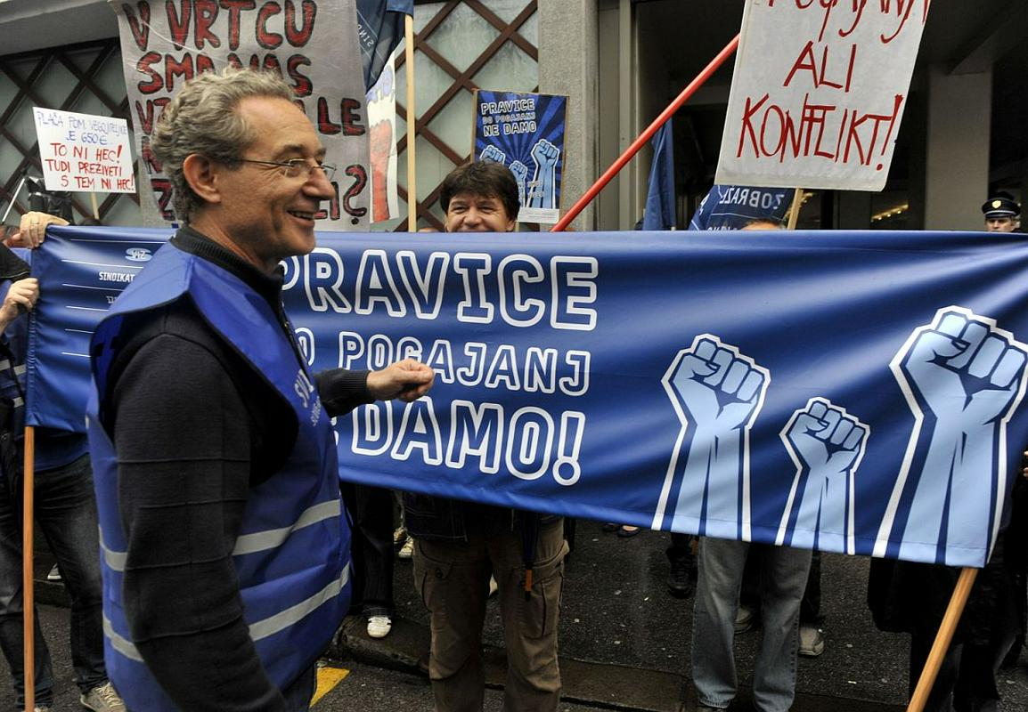 Sindikati javnega sektorja so povišico izpogajali decembra lani. Foto: BoBo Sindikati javnega sektorja so povišico izpogajali decembra lani. Foto: BoBo