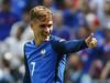Antoine Griezmann je z drugim in tretjim golom na prvenstvu v vsega 225 sekundah poskrbel za zmagoviti preobrat Francije v Lyonu. Foto: Reuters