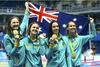 Cate Campbell, Bronte Campbell, Brittany Elmslie, Emma McKeon so za 33 stotink izboljšale lasten svetovni rekord. Foto: Reuters