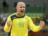 Gorazd Škof, ki je za slovensko reprezentanco odigral 188 tekem (a na letošnjem SP-ju, kjer je bila Slovenija bronasta, ni igral), bo nosil dres nemškega kluba Erlangen. Foto: Reuters