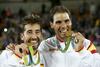 Rafael Nadal in Marc Lopez sta se v Riu veselila zlata med dvojicami.