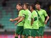 Dejan Kelhar (levo) je v Ljubljano prišel pred lansko sezono iz Sheffield Wednesdaya. Takole se je v Stožicah veselil zadetka proti Aluminiju 27. novembra. Foto: BoBo