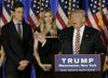 Jared Kushner, Ivanka Trump, Donald Trump.