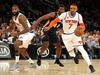Carmelo Anthony je proti New Orleansu odigral le 26 minut, saj je bil v 3. četrtini izključen zaradi prepiranja s sodnikom. 32-letnik tekmo sklenil z 18 točkami in 6 skoki. Foto: Reuters