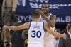 Stephen Curry in Kevin Durant sta bila najboljša strelca Golden Stata ob zmagi nad Detroitom. Foto: Reuters