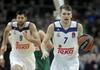 Luka Dončić v Evroligi v povprečju na tekmo prispeva 8,7 točke, 4,2 skoka in 4 podaje, njegov statistični izračun pa je v dobrih 19 minutah več kot 14. Foto: EPA