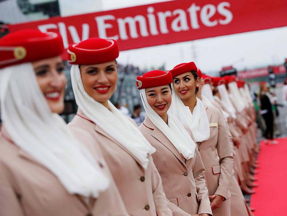 Družba Emirates od zdaj na poletih v ZDA ne bo več imela stevardes iz držav na črnem seznamu. Foto: Reuters