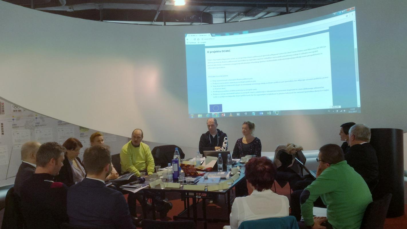 Predstavitev projekta "Regionalni center za omogočanje dvojne kariere športnikov". Foto: Kristjan Nemac