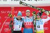Peter Fill, Kjetil Jansrud in Beat Feuz