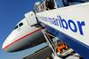 Neuradno so bile številke o potnikih letalske družbe VLM Airlines na obeh linijah precej skromne, saj naj bi v Split ter Dubrovnik in nazaj prepeljali le nekaj več kot 200 ljudi. Foto: BoBo