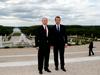 Vladimir Putin in Emmanuel Macron