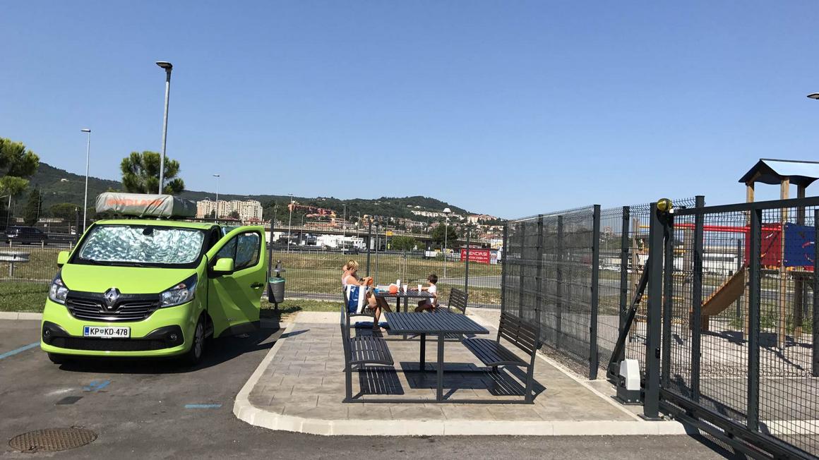 Postajališče za avtodome v Kopru. Foto: Radio Koper