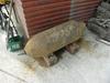 The man found the 250 kilogram American World War II aerial bomb on a slope, approximately 50 metres in front of the castle wall. Foto: Police