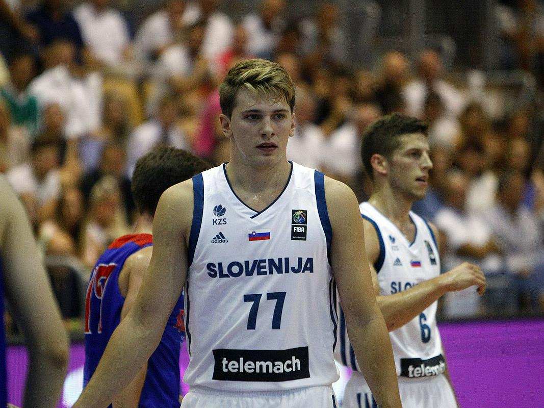 Luka Dončić je bil že na svoji prvi tekmi v reprezentančni majici najboljši posameznik dvoboja. Foto: BoBo