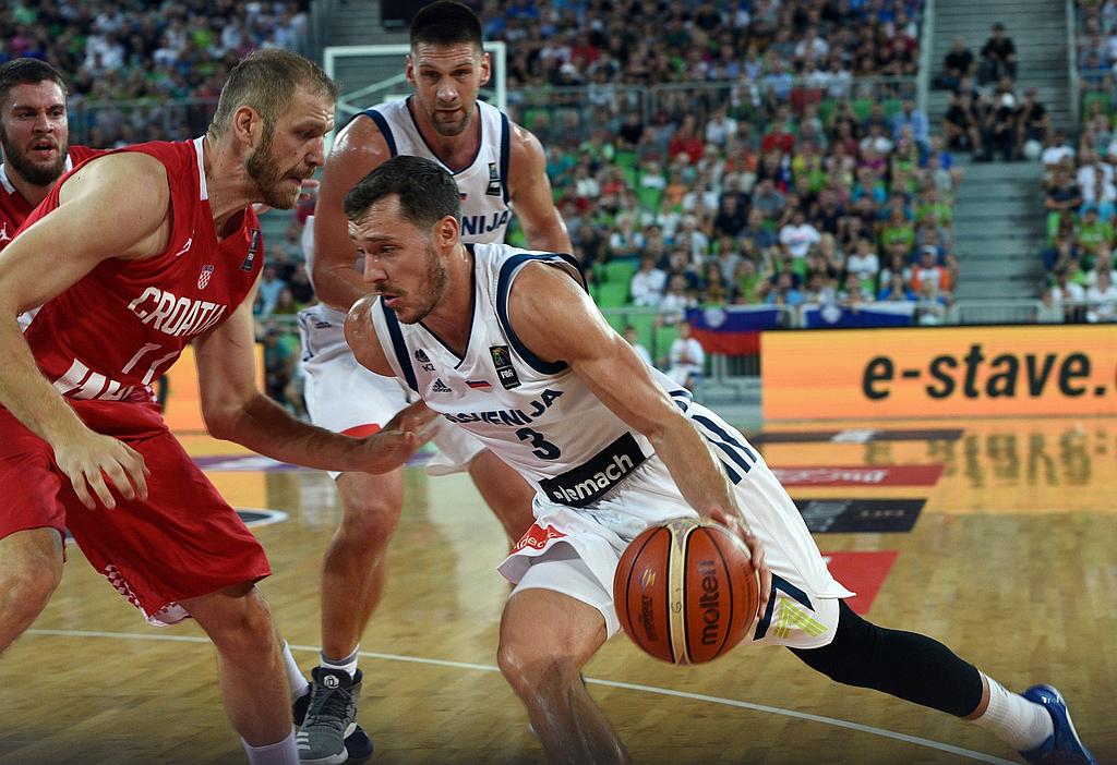 Slovenijo je do nove zmage v pripravljalnem obdobju vodil kapetan Goran Dragić. Dosegel je 18 točk in 10 podaj. Foto: Borut Živulović/BoBo