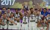 For the first time in history, Slovenia’s basketball players have become the EuroBasket champions. Photo: EPA Foto: