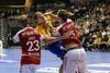 Tekmo je močno zaznamoval Žiga Mlakar, ki je dosegel kar 14 zadetkov, kar je novi rekord celjskih igralcev na tekmah Lige prvakov. Foto: RK Celje PL