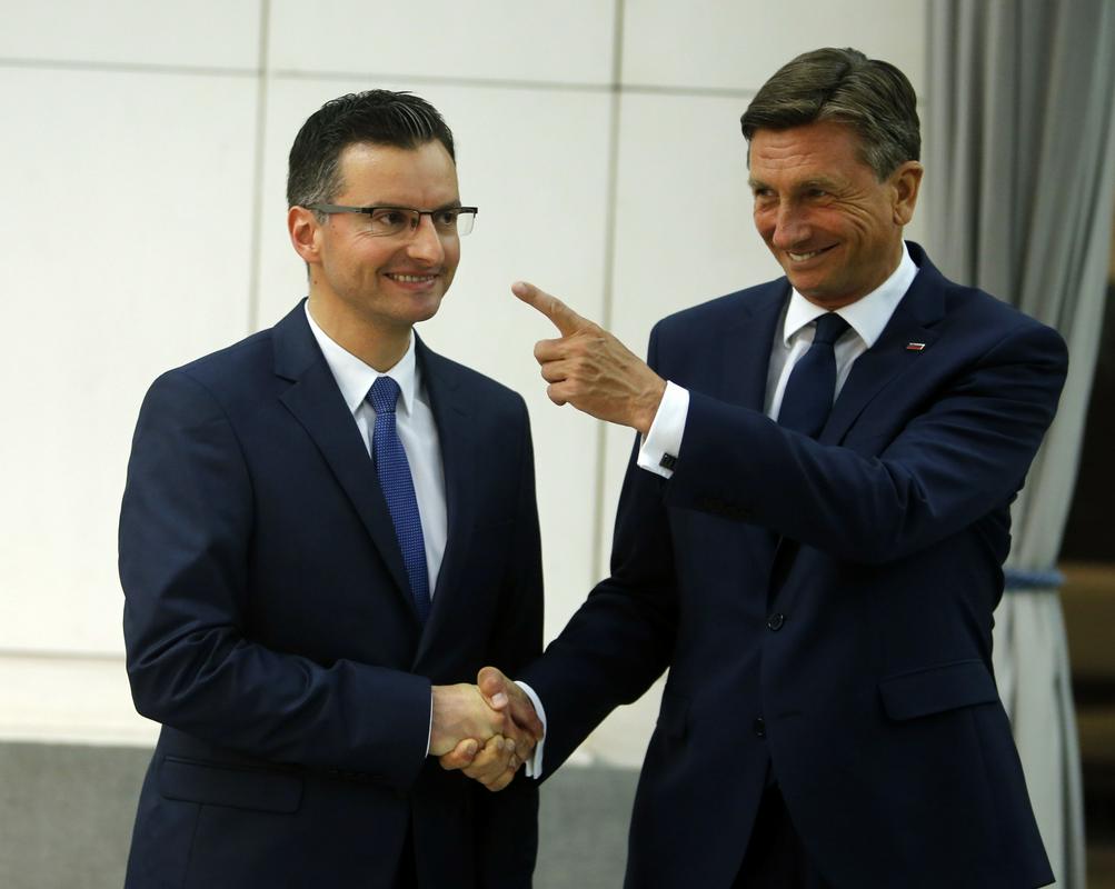 Marjan Šarec in Borut Pahor