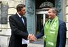 V prvem krogu je Pahorja javno podprlo nekaj posameznikov z vrha DeSUS-a, med njimi Erjavec, a stranka o podpori ni bila enotna in se o tem ni izrekla. Foto: BoBo/Borut Živulović