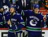 Brock Boeser in Bo Horvat sta lastnoročno pokopala Pittsburgh. Prvi je dosegel prvi hat-trick v karieri, drugi je imel kar tri podaje poleg doseženega zadetka. Foto: Reuters