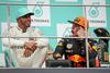 Lewis Hamilton in Max Verstappen
