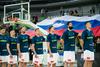 Slovenija je igrala brez petih igralcev, ki so blesteli na evropskem prvenstvu 2017, tudi brez Gorana Dragića in Luke Dončića. Vseeno že 16. zaporedna zmaga na uradnih tekmah ni bila ogrožena. Foto: www.alesfevzer.com