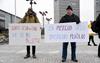 Protest pred DZ-jem