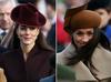 Modni kritiki so bok ob boku primerjali tudi opravi, ki sta jih za svoj prvi božič s kraljevo družino izbrali Kate (leta 2011) in Meghan (leta 2017). Foto: Reuters