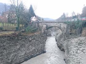 Na Mostu na Soči zaradi popravila jeza izpraznili jezero