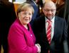 Angela Merkel in Martin Schulz