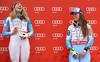 Mikaela Shiffrin in Tina Maze sta avtorici dveh izjemno dominantnih sezon svetovnega pokala. Foto: EPA