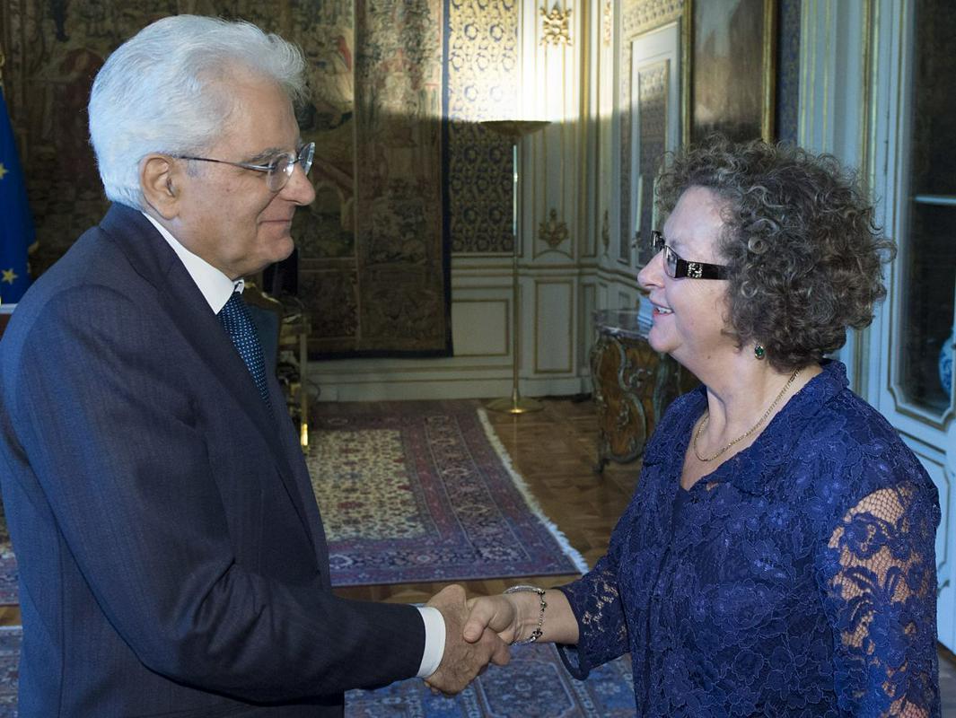 Sergio Mattarella in Tamara Blažina