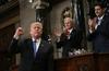 Trump je na položaju ameriškega predsednika prvič nagovoril oba domova ameriškega kongresa. Foto: Reuters