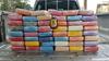 50,8 kilograma kokaina je bilo razporejeno v raznobarvne zavojčke. Foto: MMC RTV SLO/Policía Federal de Rio de Janeiro