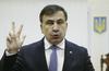 Nekdanjemu gruzijskemu predsedniku je prepovedan vstop v Ukrajino, grozi pa mu tudi vrnitev v rodno Gruzijo, kjer je obsojen na triletno zaporno kazen. Foto: Reuters