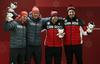 V moškem bobu dvosedu bodo podelili štiri zlate medalje. Prejeli jih bodo Francesco Friedrich, Thorsten Margis, Alexander Kopacz in Justin Kripps. Foto: Reuters