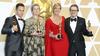 Letošnja zmagovalna igralska četverica: Sam Rockwell, Frances McDormand, Allison Janney in Gary Oldman. Foto: EPA