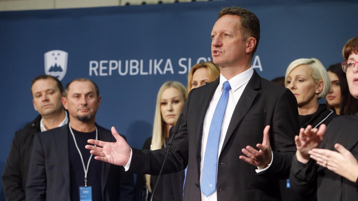 Slovenija, Ljubljana, 22.10.2017, 22. oktober 2017 Predsedniske volitve, Boris Popovic , Novinarsko sredisce, izjava za medije, Foto:Srdjan Zivulovic/BOBO