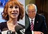 Griffinova si je maja lani privoščila šalo na račun ameriškega prednika Donalda Trumpa, ki jo je drago stala. Foto: Reuters