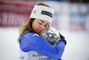 Za Sofio Goggio se je smukaška sezona razpletla sanjsko - z olimpijskim naslovom in malim kristalnim globusom. Foto: EPA