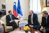 Nobelov nagrajenec slovenskega rodu Duncan Haldane na sprejemu pri predsedniku države Borutu Pahorju 20. marca 2018. Foto: STA/Borut Slana
