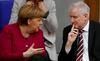Angela Merkel in Horst Seehofer