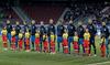 Slovenska enajsterica, ki je začela srečanje na stadionu Wörthersee. Še največ je pokazal Josip Iličić, ki je v 43. minuti stresel vratnico. Foto: Reuters