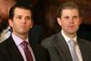 Donald mlajši in Eric Trump sta že v preteklosti potovala na poslovne sestanke v spremstvu tajne službe. Foto: Reuters