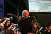Legendarni saksofonist Don Menza bo z Big Bandom RTV Slovenija nastopil v petek, 20. 4. 2018, ob 20.30 v Stari elektrarni Ljubljana. Foto: SOJ RTV SLO/rtv slovenija
