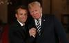 Emmanuel Macron in Donald Trump